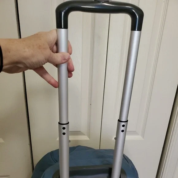 Samantha Brown Wheeled Nylon quilted Weekender - Blue - Picture 9 of 9